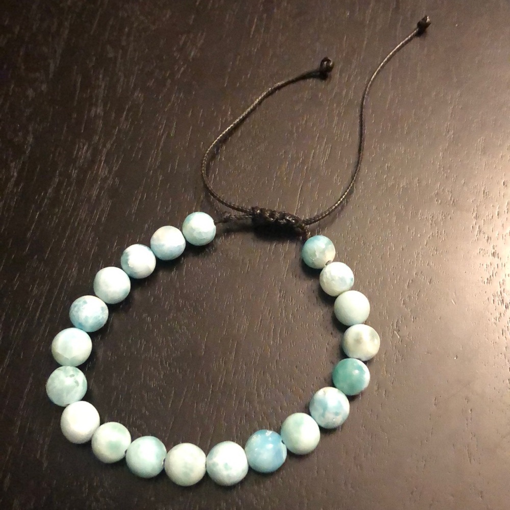 Larimar Beaded Adjustable Bracelet - image 6